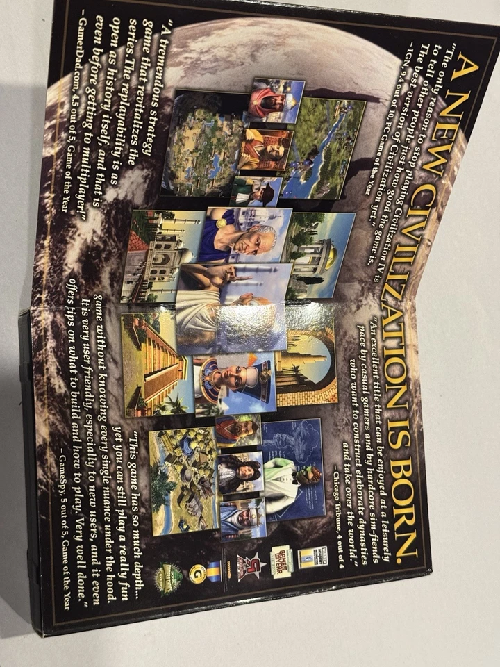 Sid Meier's Civilization IV 4 Game of the Year Edition PC Game W/ MANUAL & MAPS - Image 4 of 4