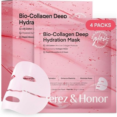 Bio Collagen Face Mask Pure Collagen with Pore Minimizing Deep Hydrating 4PCs