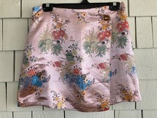 Urban Outfitters Pink Floral Mini Skirt Size Medium