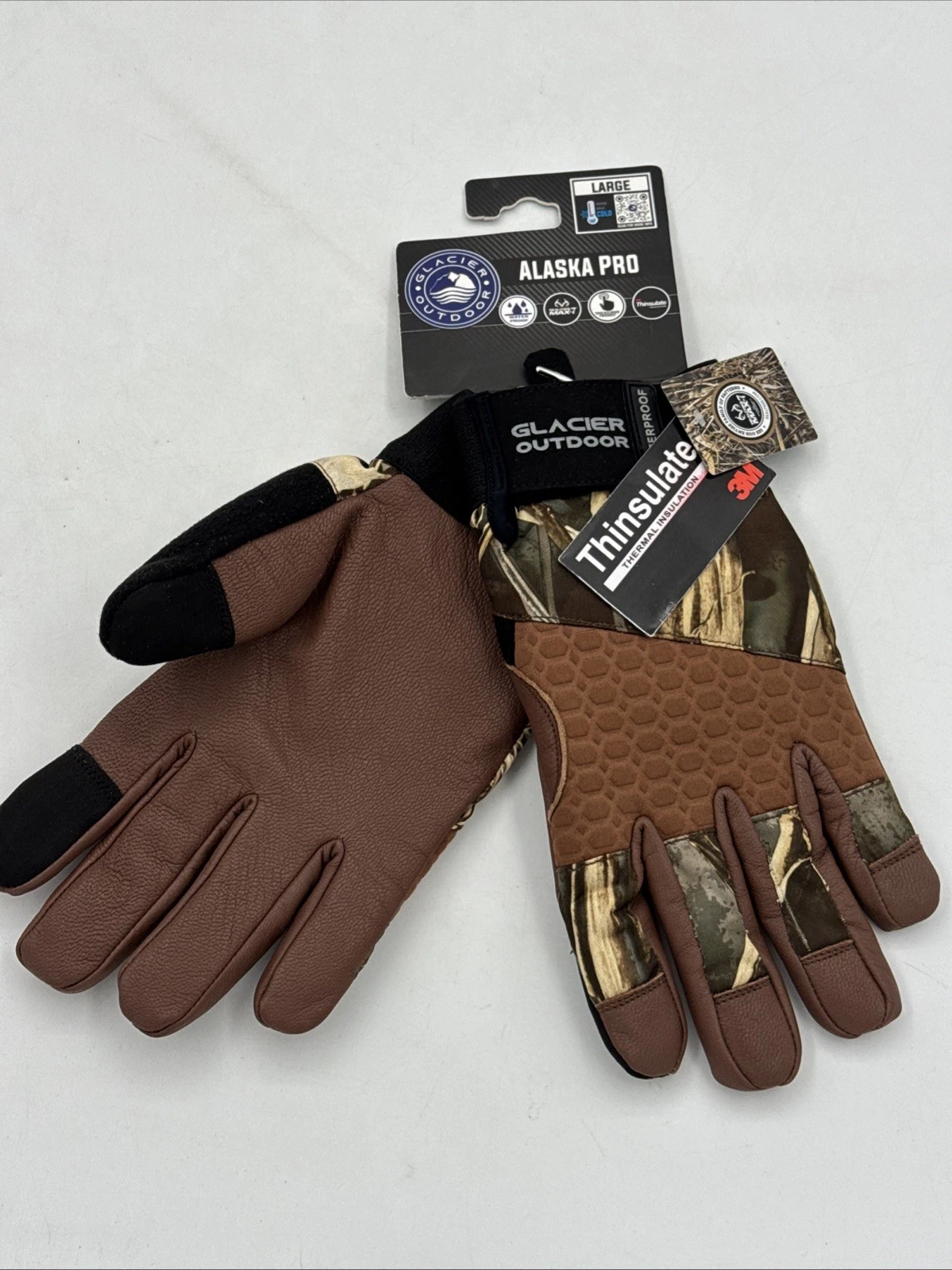 Glacier Outdoor Glove Alaska Pro Full Finger Waterproof Gloves NWT Large 775MA L