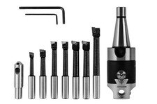 PAULIMOT Bohr- / Ausdrehkopf-Set 50 mm SK30 / M12 mit Adapter