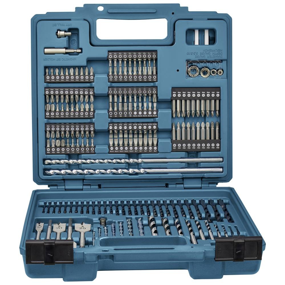 Makita E-11689 coffret de 256 forets et embouts complet