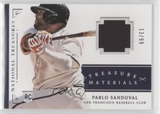 2014 Panini National Treasures Treasure Materials 13/99 Pablo Sandoval #40 0b0