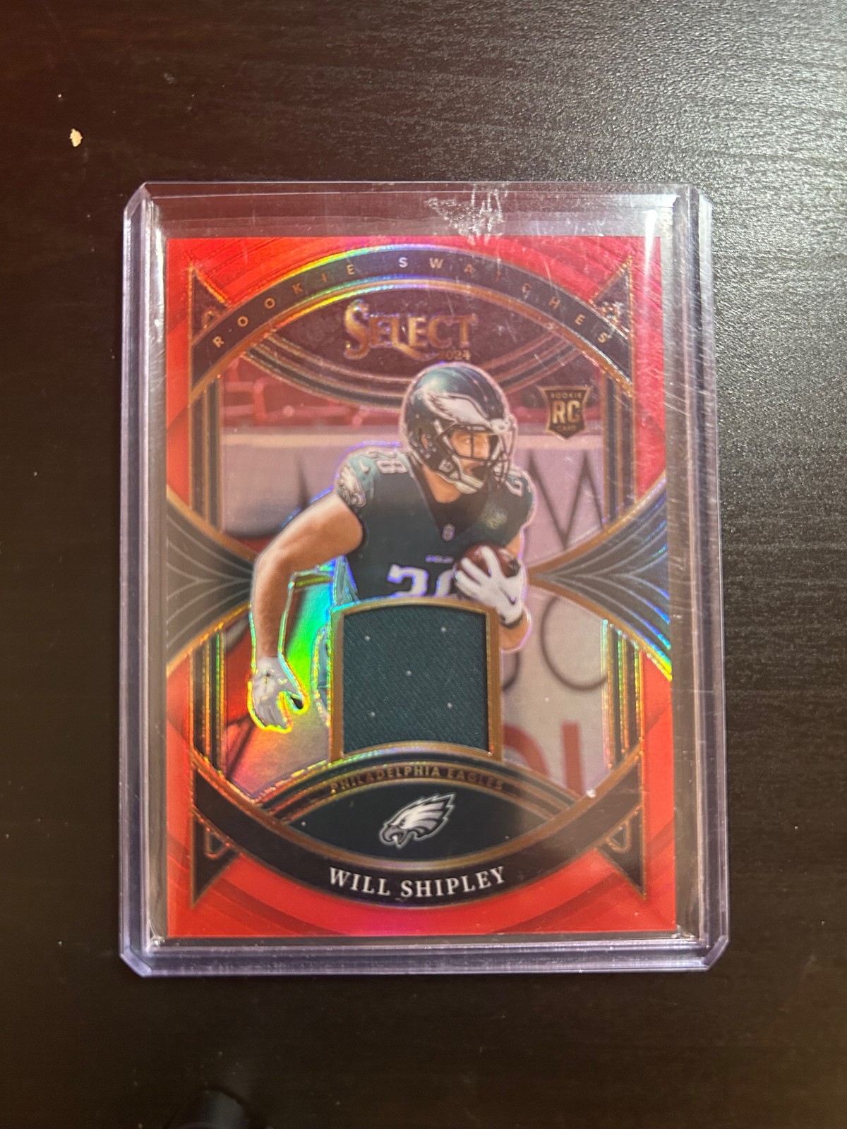 Will Shipley Panini Select Rookie Swatches #RSWSY Red