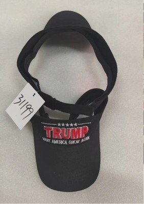 TRUMP 2024 45 47 MAGA NAVY BLUE EMBROIDERED VISOR
