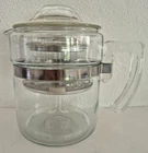 VINTAGE PYREX COFFEE POT 7824B PERCOLATOR COMPLETE 4 CUP