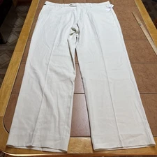 Tommy Bahama Flying Fishbone White Silk Blend Pants 40 x 32 New With Tags
