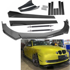 Carbon Fiber Front Bumper Lip Side Skirt Strut Rods For 5-series 520i 528i 530i