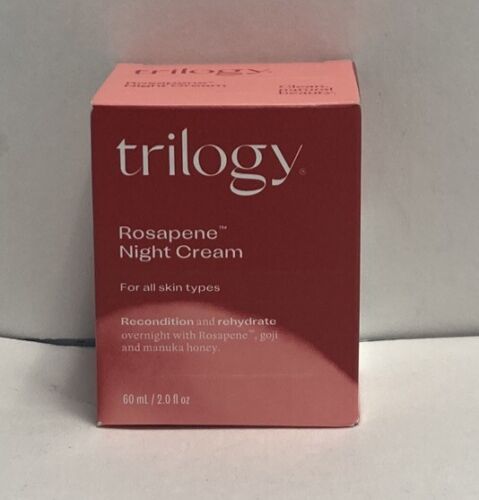 Trilogy Rosapene Night Cream 60mL for All Skin Types Recon/Rehyd Exp06/25 2056 - Afbeelding 1 van 6
