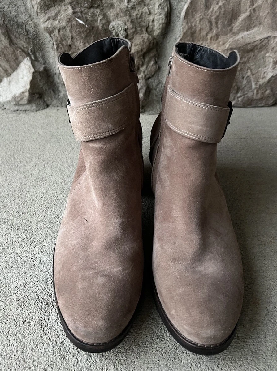 Paul Green Ankle Boots Women s 7.5M 5.5 UK Tan Brown Suede