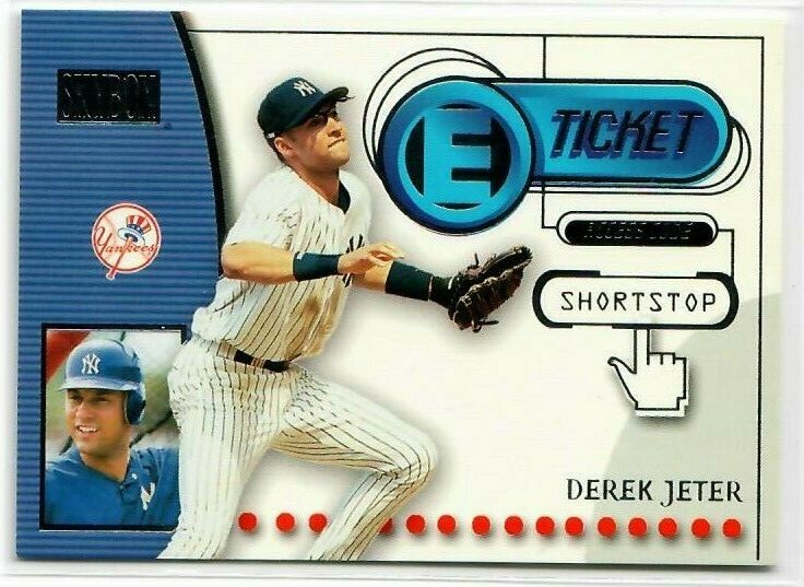 2000 SkyBox E-Ticket #ET2 Derek Jeter ⚾ NY Yankees ⚾