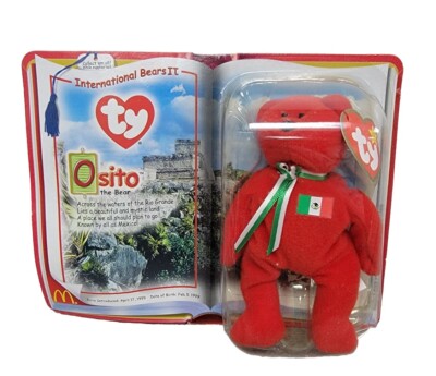 RARE ERROR Osito The Bear Ty Teenie Beanie Baby International