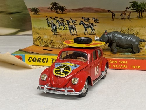Corgi Toys 256 VOLKSWAGEN 1200 EAST AFRICAN SAFARI Vintage original modelcar - Bild 3 von 9