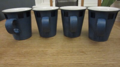 4 DENBY REFLEX TASSEN 1Ocm SUPER STYLISCH WUNDERBAR KAUM BENUTZT ZUSTAND 1. QUALITÄT