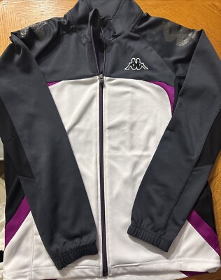 Kappa Black And White Track Jacket. Small.