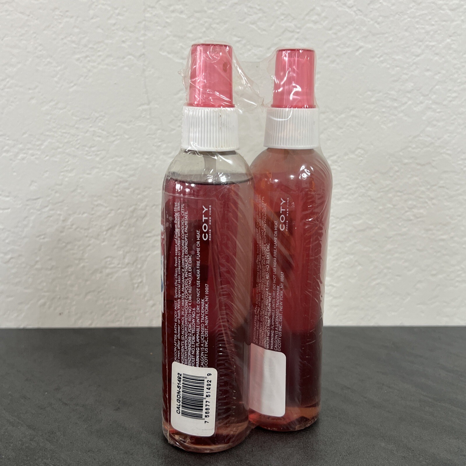 NEW Sealed Two Pack Calgon Take Me Away Berry Bliss Body Mist Spray Perfume 8 OZ