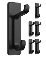 pickpiff 6-Pack Self-Adhesive Hooks Extra Sticky 10LB Max for Towel Coat Robe...
