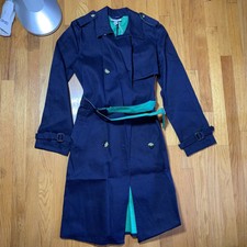 Nwt 3.1 Phillip Lim Navy/green Trench Coat For Target 20th Anniversary Small