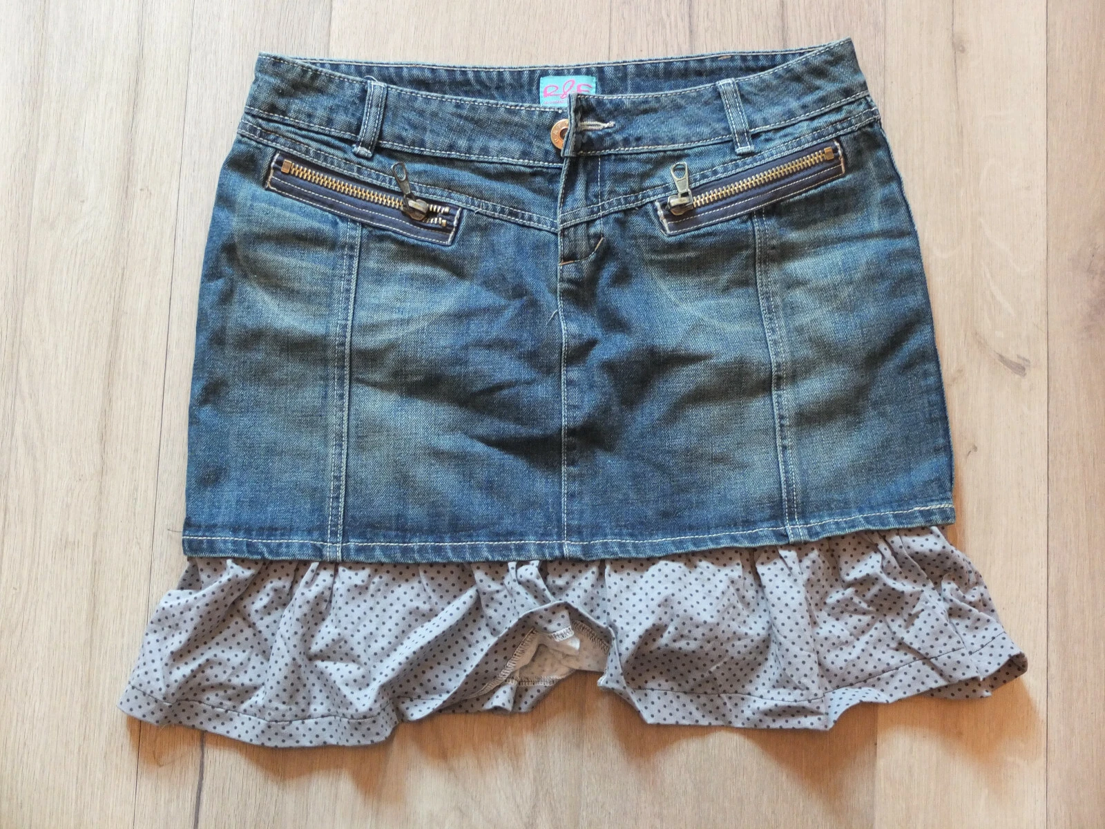 R&F Denimwear Collection Jeans Skirt Size M 38 Top