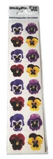 Paper House Productions Sticky Pix Photographic Stickers Pansies Flowers