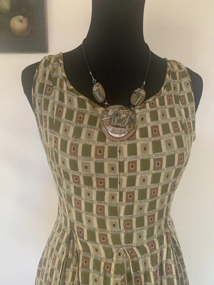 Rene Derhy Beautiful Cotton Viscose Summer Dress Sz S - Image 2 of 4