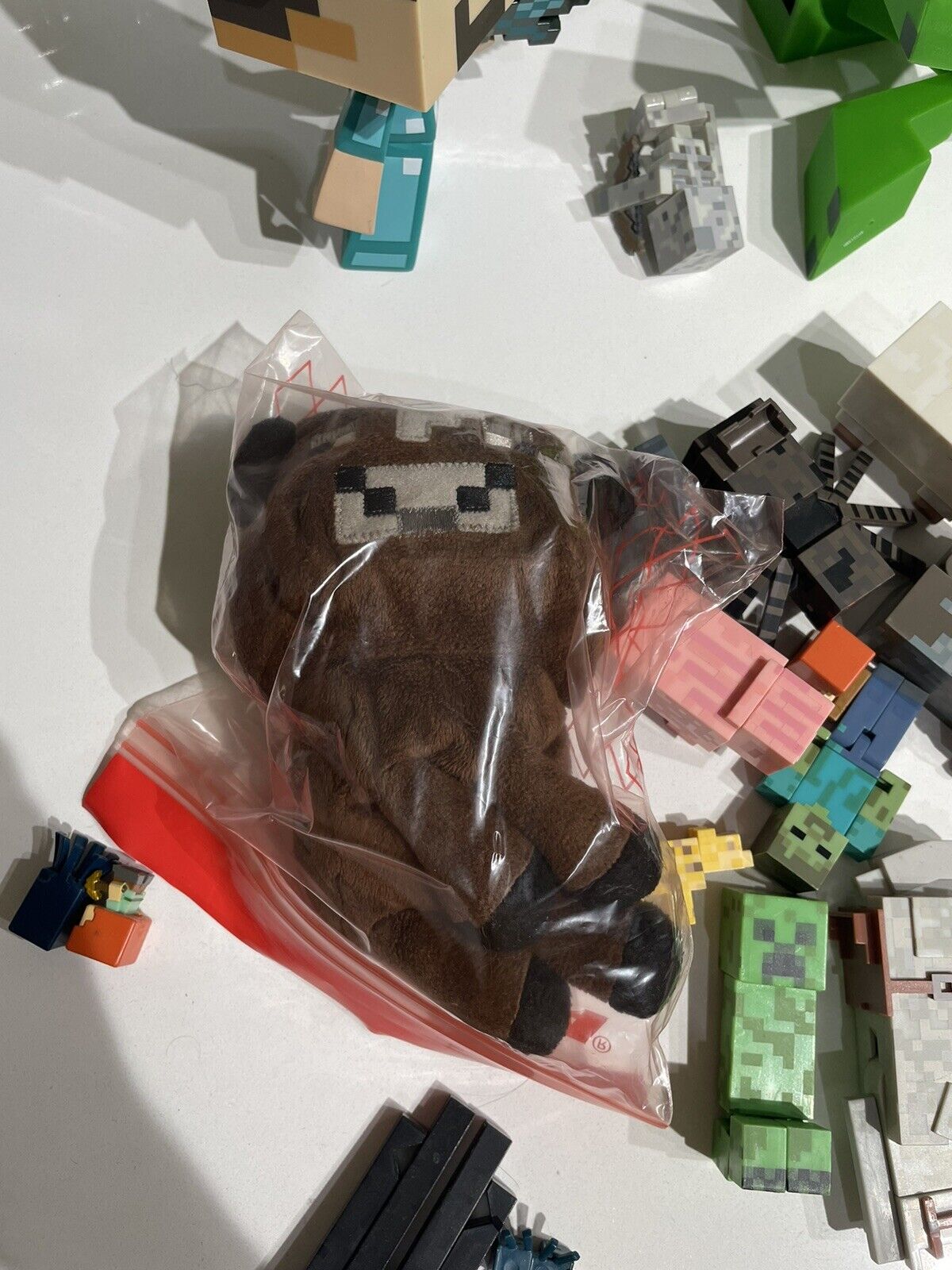 7pic Animais de pelúcia Minecraft Zombies Pelúcia Toy Figures_w