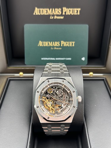 Audemars Piguet Royal Oak 41mm Open Work Stainless Steel 15407ST Box & Papers