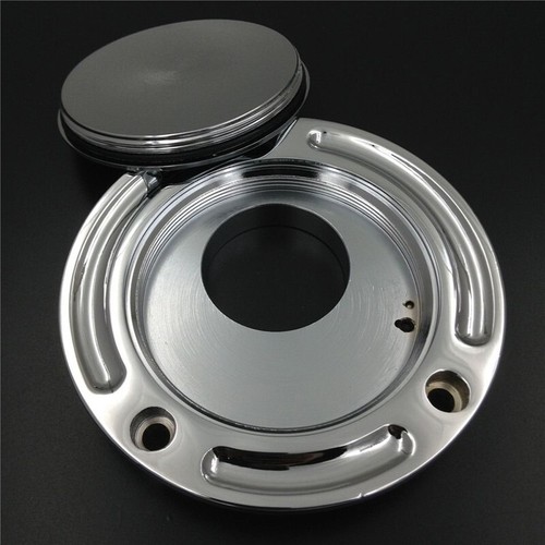 Chrome Keyless Fuel Tank Gas Cap For Yamaha YZF-R6 YZF R6 1999-2018 - Picture 3 of 5