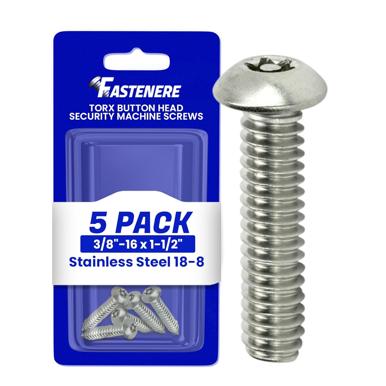 Torx Security Machine Screws - 3/8-16 X 1-1/2