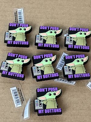 STAR WARS Grogu Unisex Croc Shoe / Bracelet Charms - Lot of 7 NWT