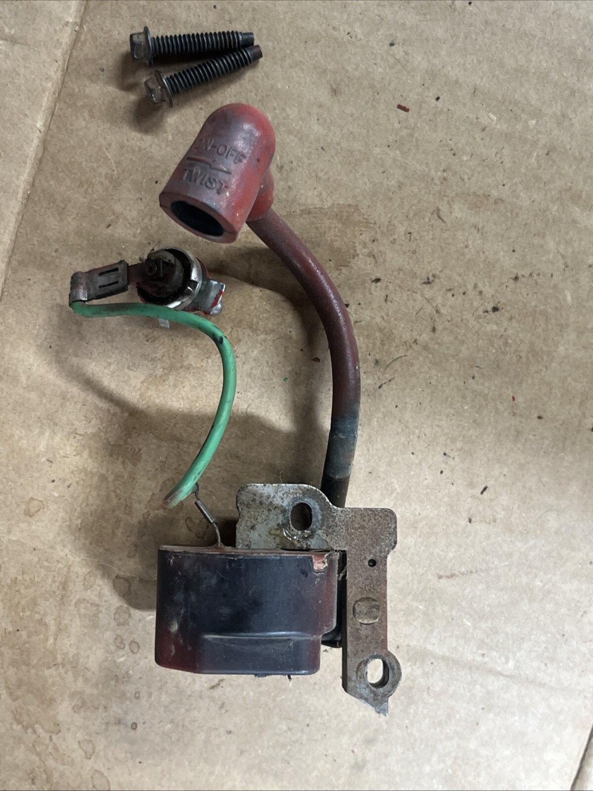 Tecumseh Power Drill Auger Model 8600 OEM Ignition Coil + ON/OFF Toggle Switch
