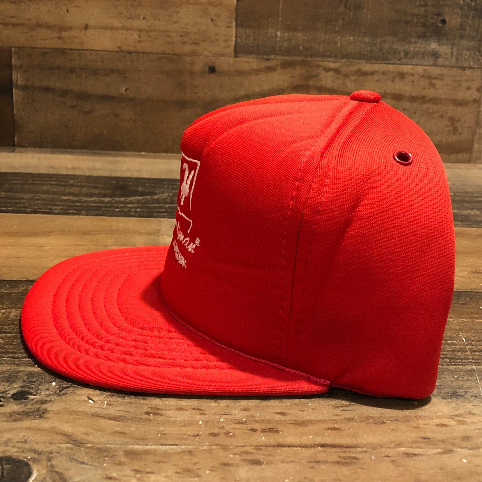 VTG Hoffman Engineering Hat Snapback Cap Mens Red… - image 4