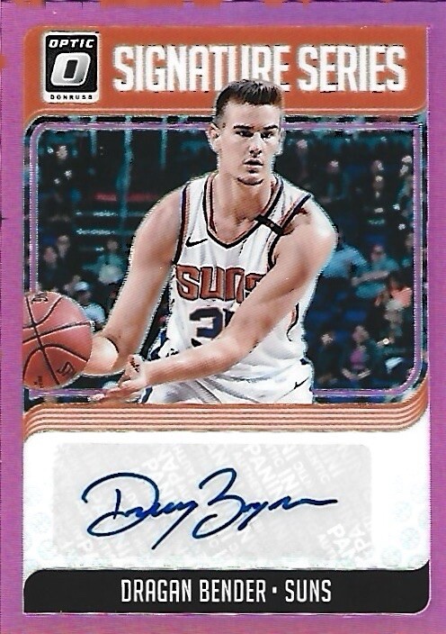 2018-19 DRAGAN BENDER /25 Donruss Optic Pink Prizm Auto - Suns Autograph