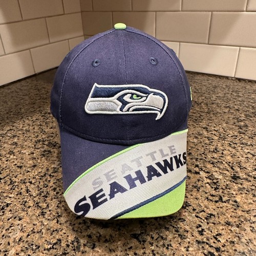 New Era Cap Men's One Size Navy Blue Seattle Seahawks 9Forty NFL Football Hat