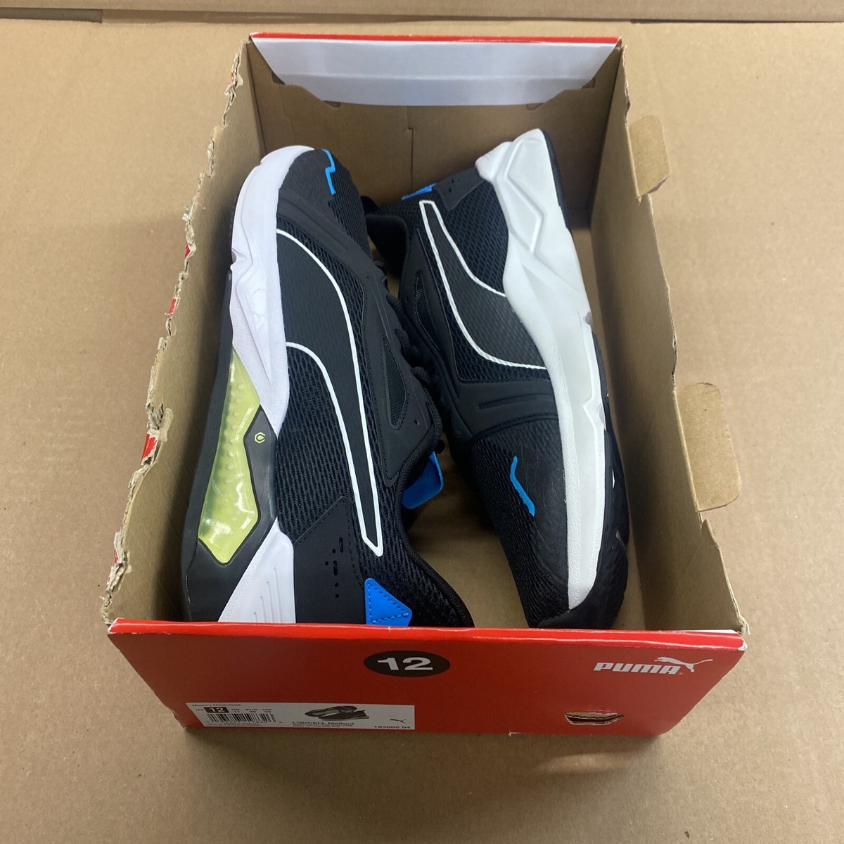 Puma‎ Method Running Shoes Men\'s 12 Athletic Black White Blue LQDCELL #193685-04 Size 12 - Puma LQDCELL Method Black Energy Blue for sale  main image 2