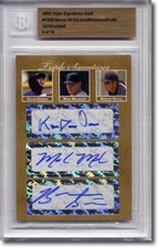 Kelvin DeLeon * Mark Melancon * Brad Suttle * Rookie Autograph BGS Auto RC #/10