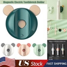 Toothbrush Holder Wall Mounted Plastic Electric Tooth Brush Organizer Bathroom