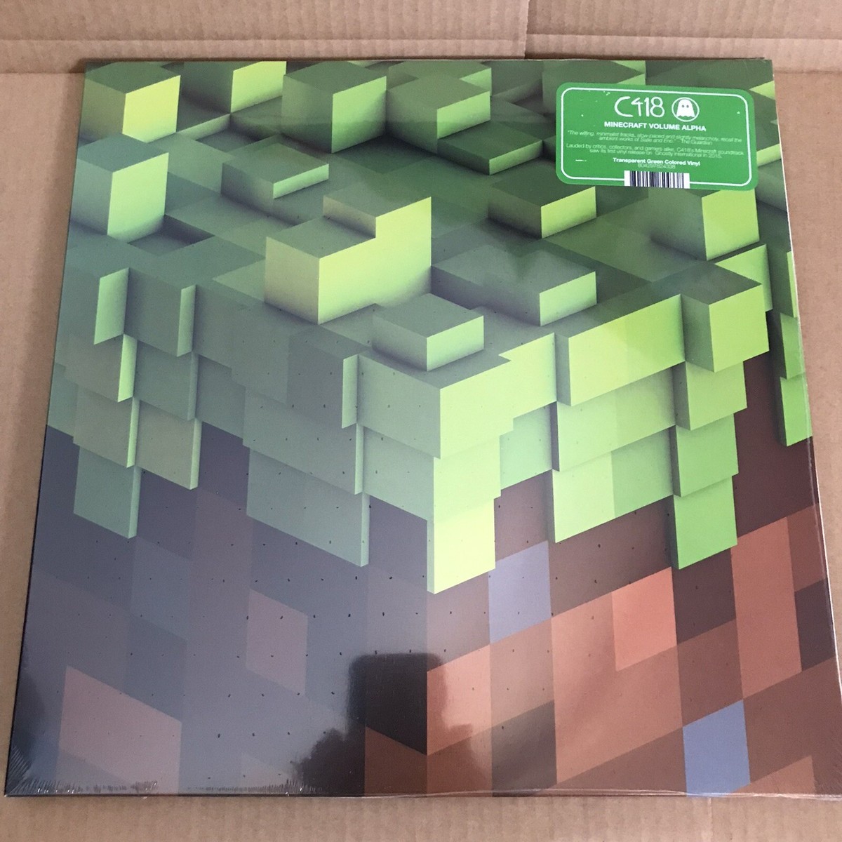 C418 - Minecraft - Volume Alpha - Clear Green Vinyl LP - New And