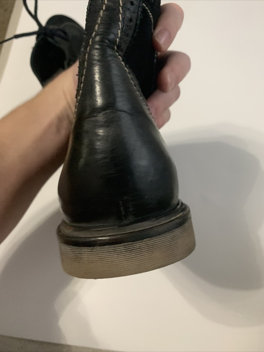 Bed Stu Leather Cap Toe Boots Mens 11 Black Distressed  display picture 3