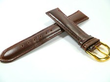 19mm BROWN WATCH STRAP BRACELET SMOOTH LEATHER WATCH BAND 1910