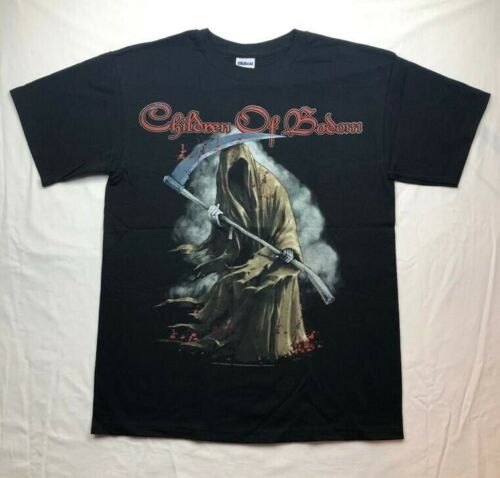 VTG 2009 Children Of Bodom "Grim Reaper" T-shirt Official Adult Black New S,M - Picture 1 of 3