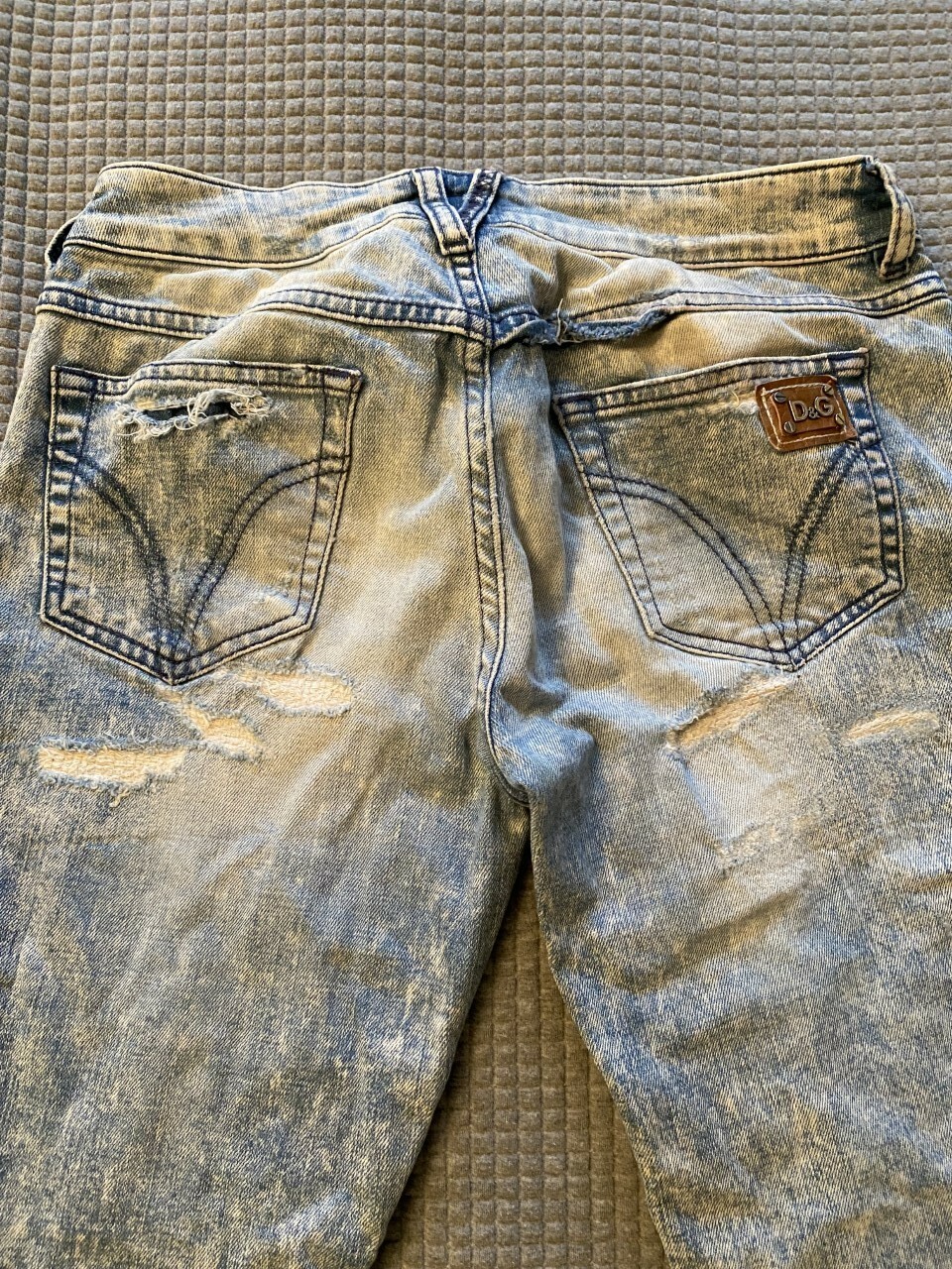 DOLCE & GABBANA / D&G VINTAGE SKINNY STRETCH JEANS (USED, WAIST 29") image 6