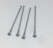 LEGO : 4x Antenne 8H - Réf 2569 gris bleuté clair - Set 75335 42069 42078 8633