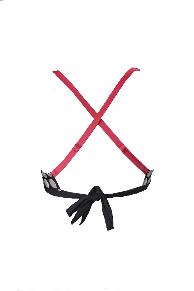 Sujetador de natación Jag negro gris punto sombra espalda cruzada XS Foto 2 de 3