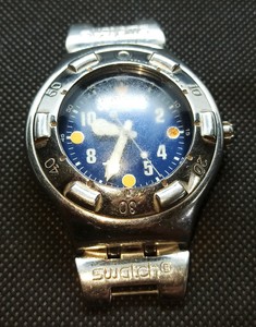 Used Swatch Irony Scuba 200M Stanless Steel Men Watch  FORPART/REPAIR/WATCHMAKER. | eBay