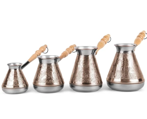 Copper Cezve Turkish Armenian Coffee Pot Turka   Ibrik Coffee Maker Jezve