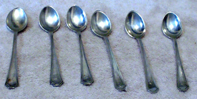Gorham Sterling Silver Demitasse Spoons 4'' Federal -Late 19th Century - Set of 6