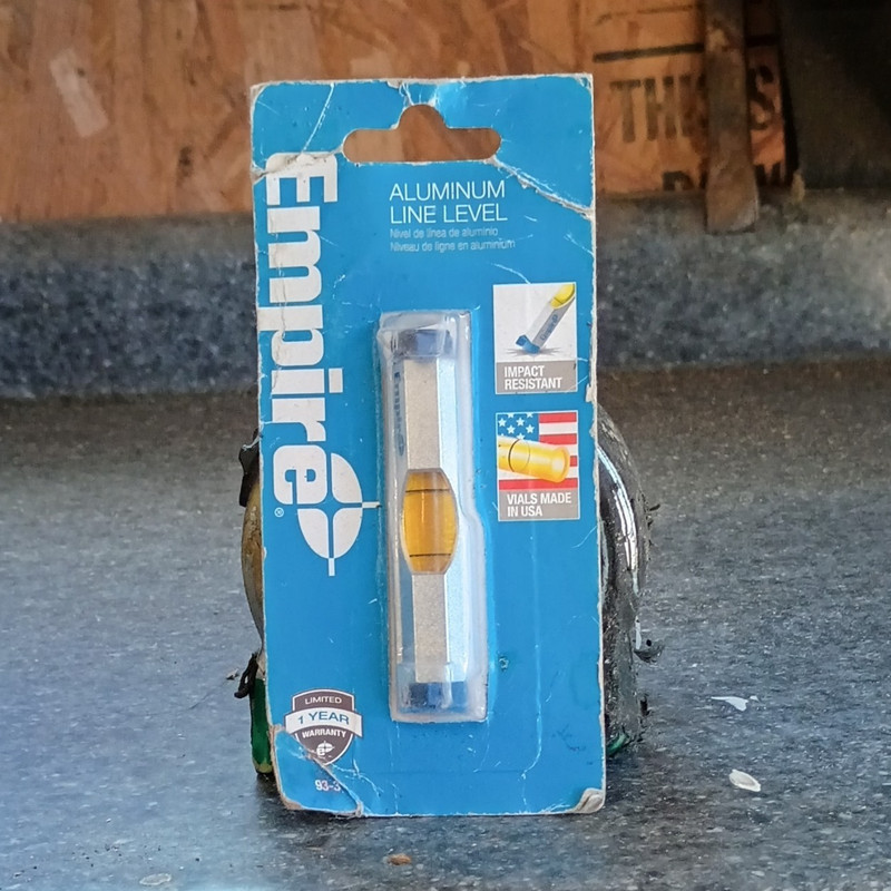 Empire 93-3 Aluminum Line/Surface Level, Impact Resistant, 1 Year Warranty