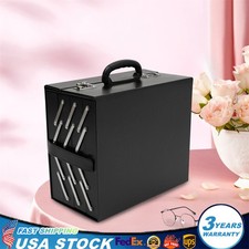 Black 48 Pairs Eyeglasses Sunglasses Storage 48 Slot Case Display Organizer Box