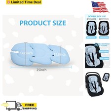 Infant Car Seat Insert, 2-in-1 Reversible Infant Car Seat Head Support for Girls